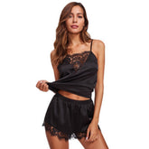 Avidlove Satin-Pyjama-Set, Spitze, Nachtwäsche, Dessous, Camisole-Shorts-Set, S-XXL